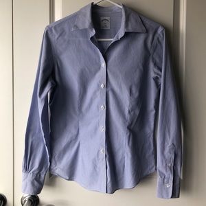 Brooks Brothers Collared Striped Button Down Shirt